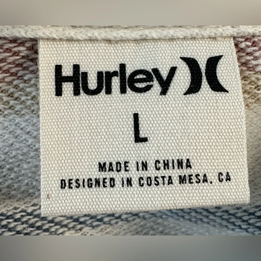 Hurley Hooded Poncho/Pullover in Phantom Rose Stripe - NWT - Picture 3 of 7